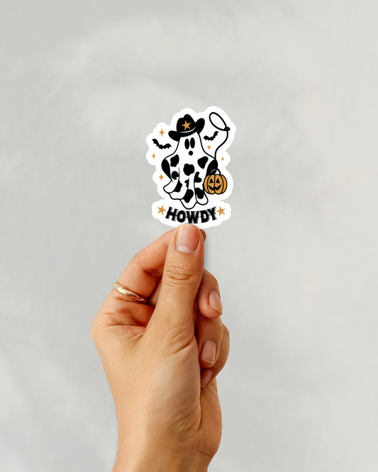 Howdy Ghost Vinyl Sticker