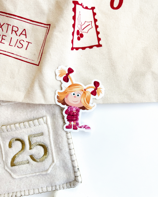 The Grinch Cindy Lou Who Vinyl Sticker