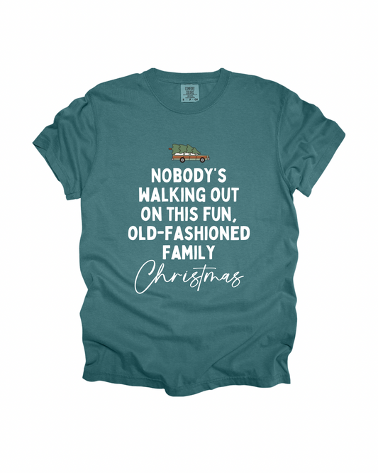 Old-Fashioned Family Christmas Adult Tee