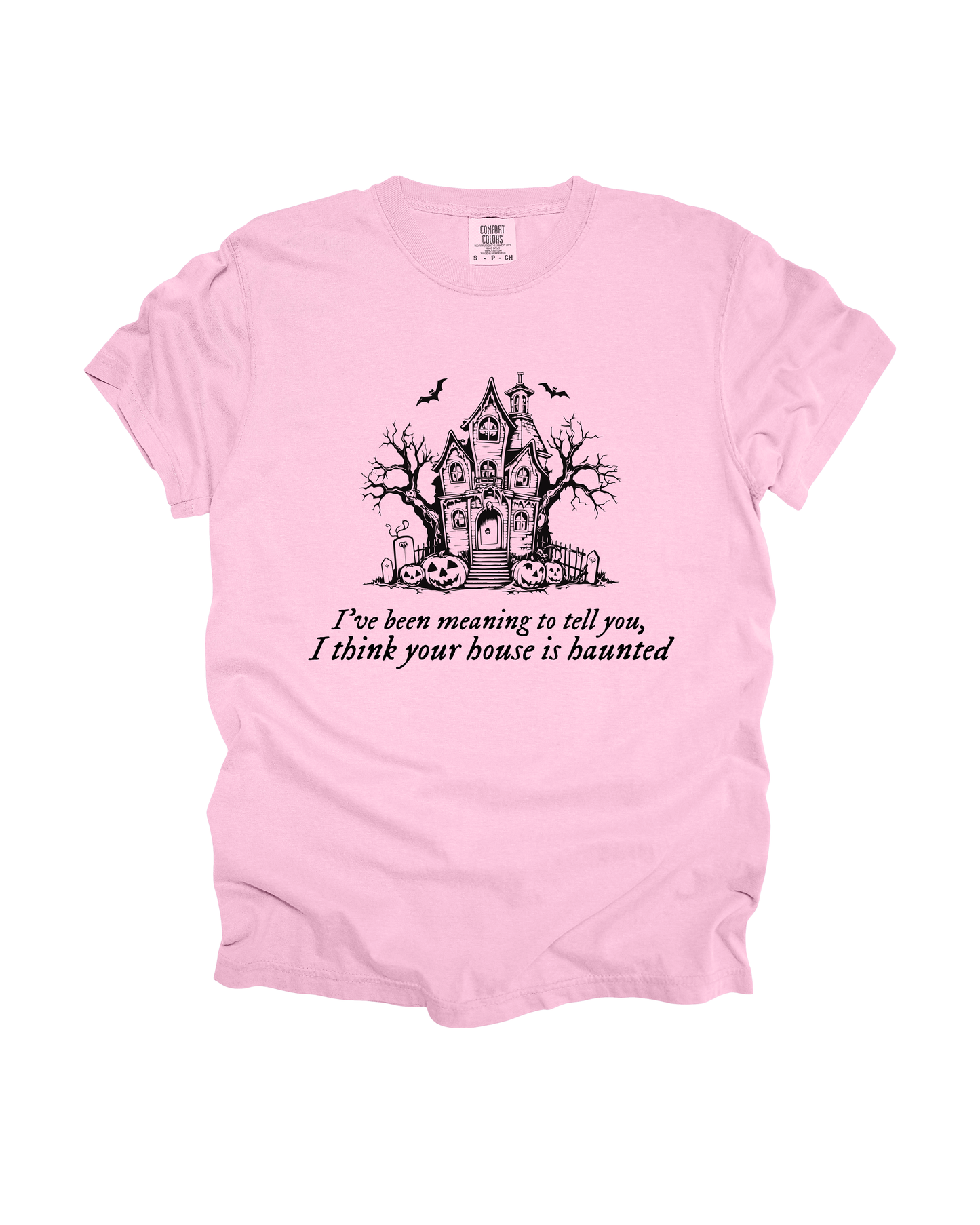 I Think Your House Is Haunted Adult Tee