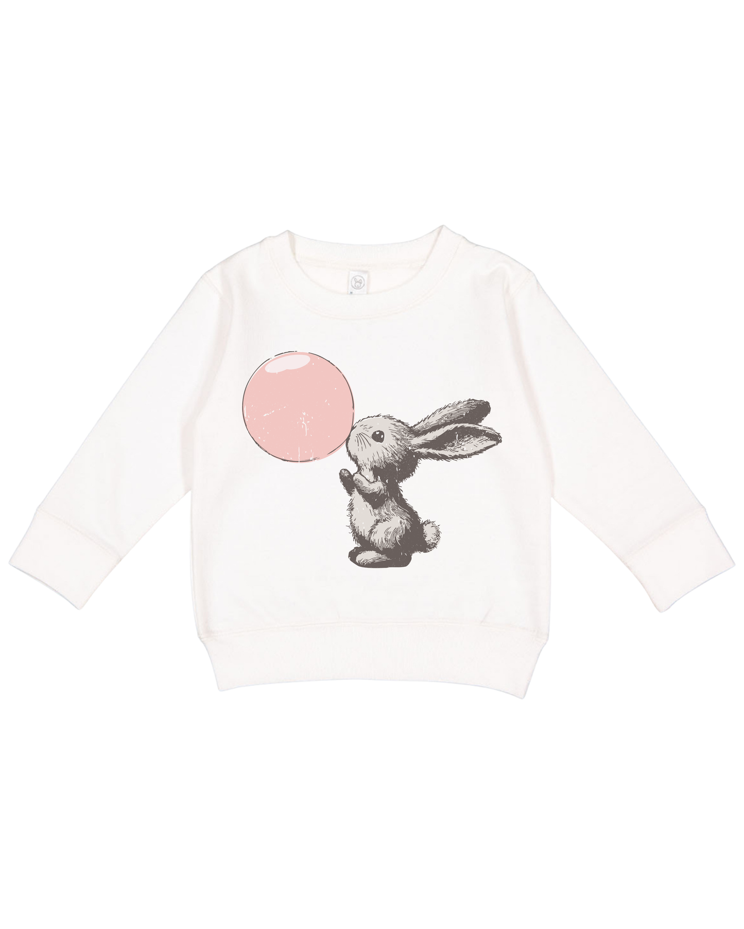 Bubblegum Bunny Toddler Sweatshirt