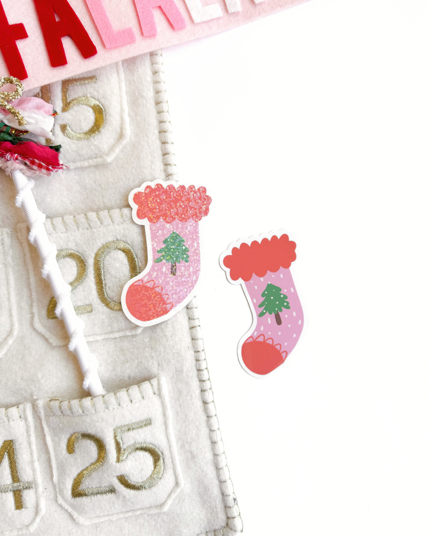 Christmas Stocking Vinyl Sticker