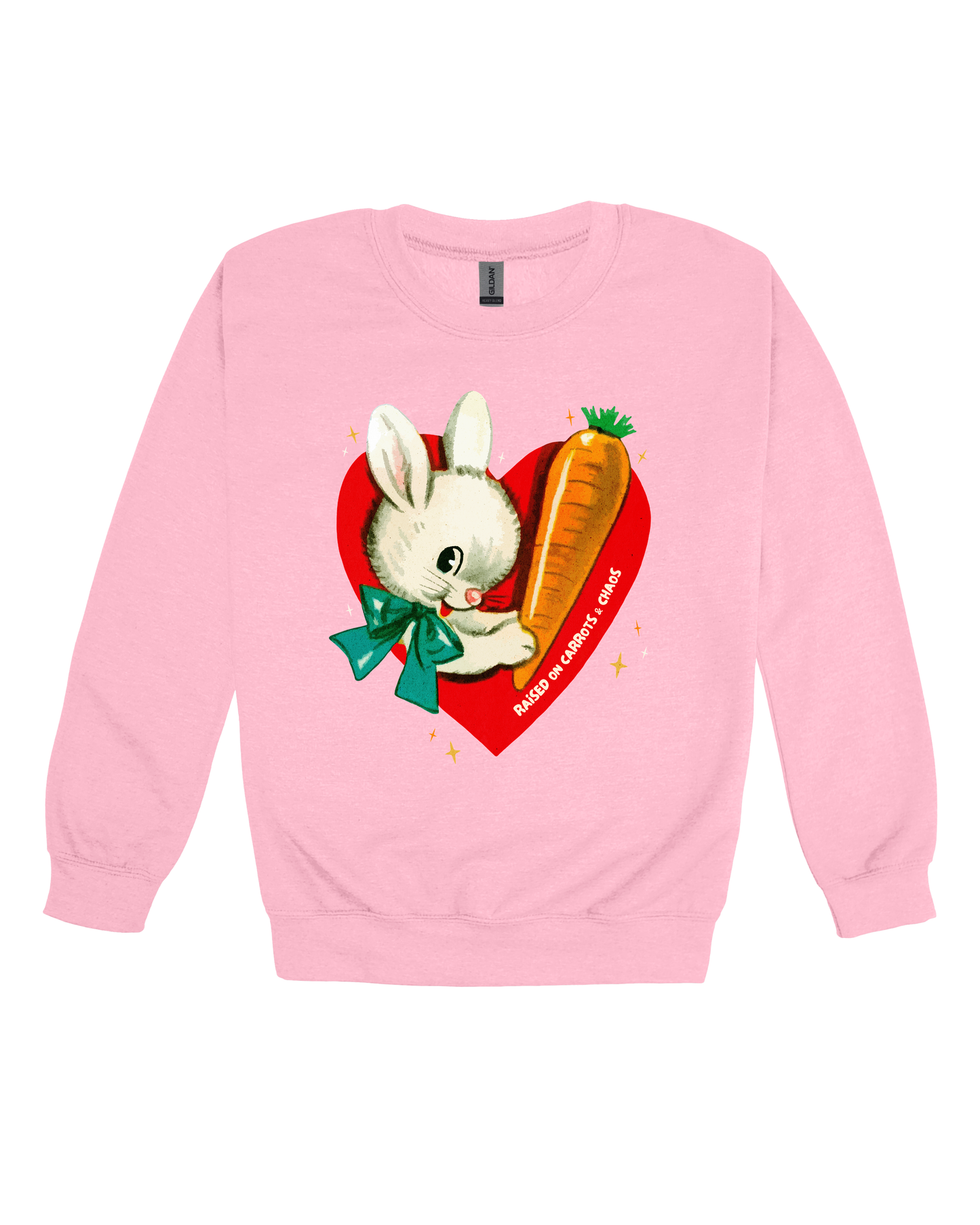 Raised On Carrots & Chaos Adult Sweatshirt