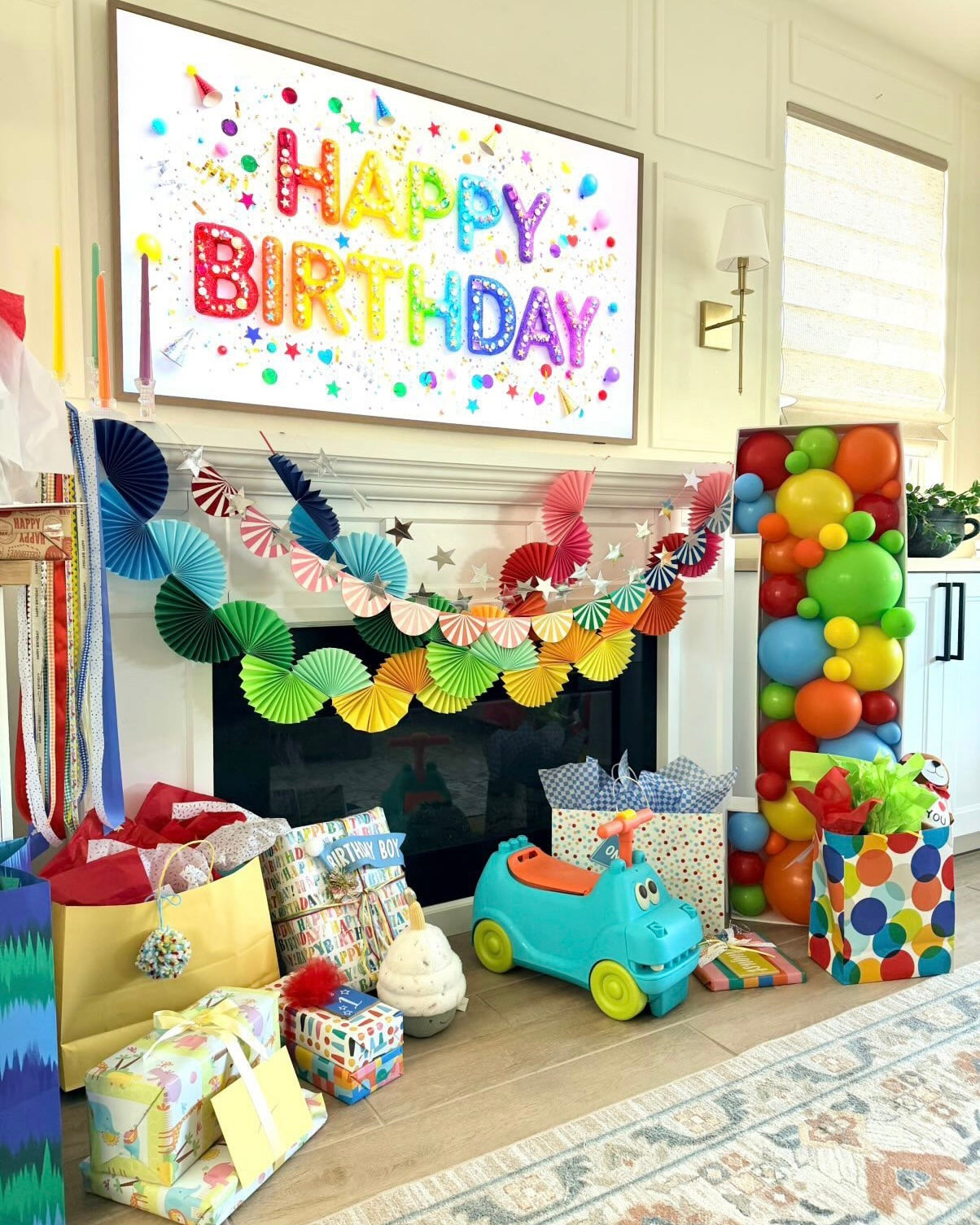Striped Scallop Garland