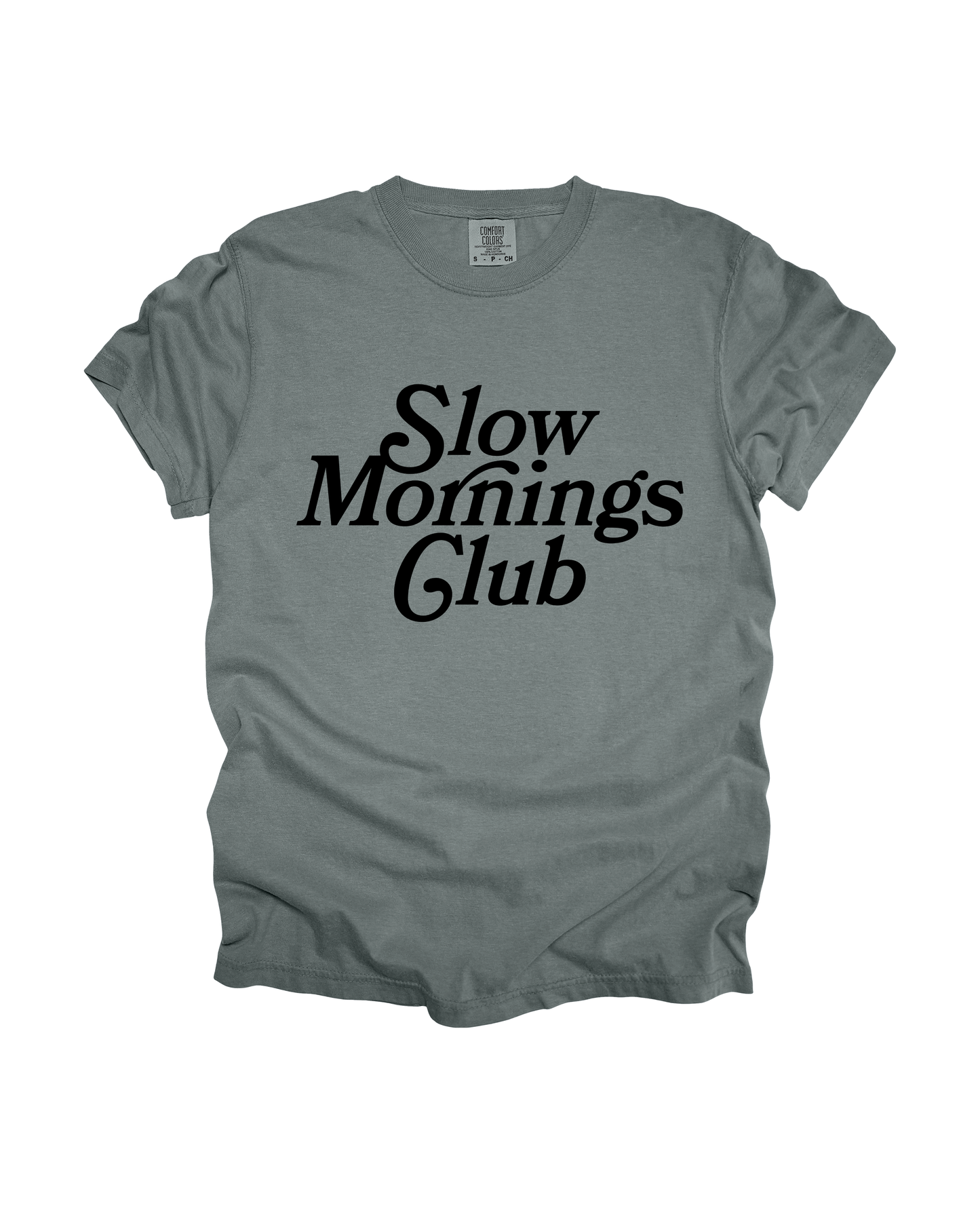 Slow Mornings Club Adult Tee