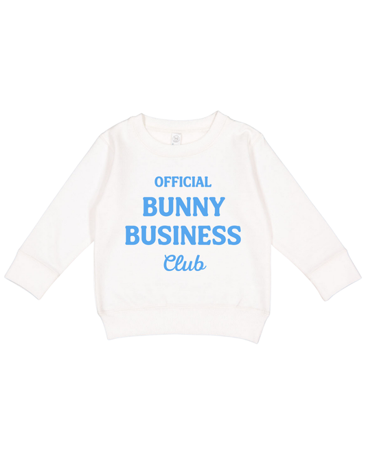 Official Bunny Business Club Toddler Sweatshirt