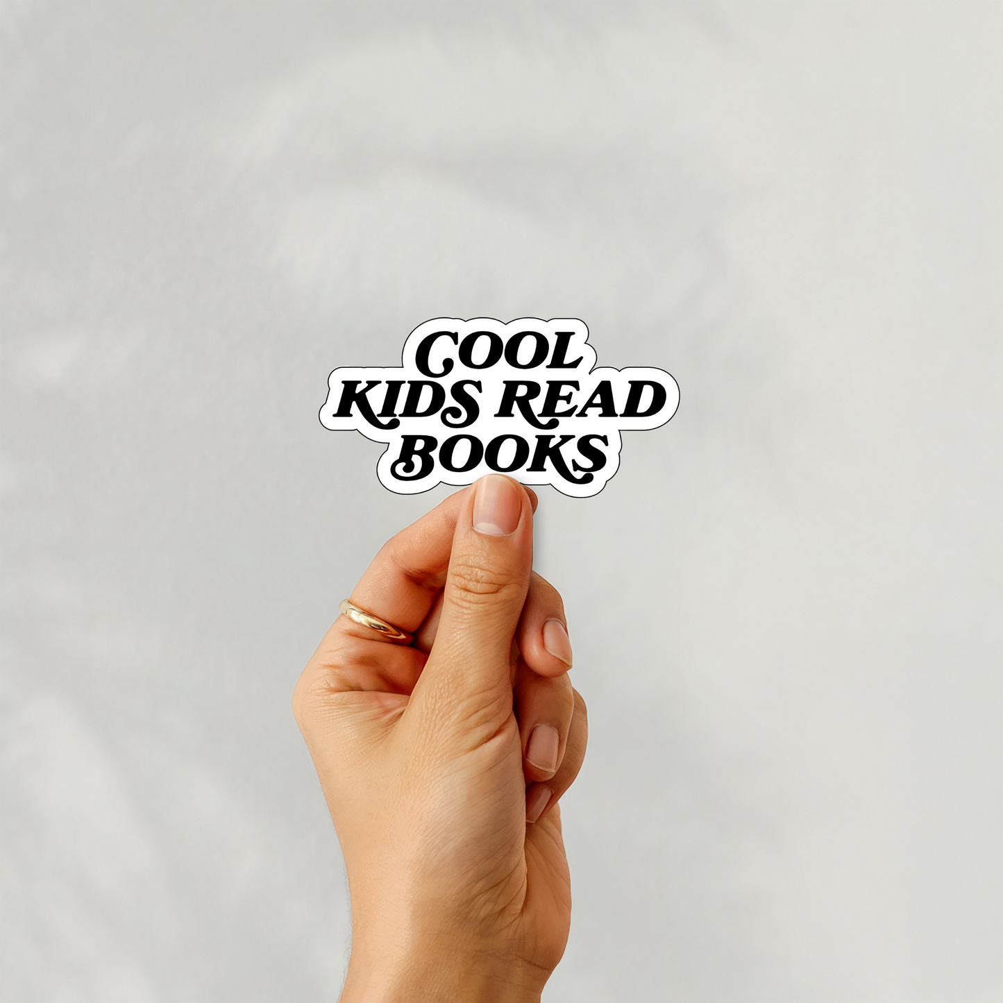 Cool Kids Read Books Vinyl Sticker