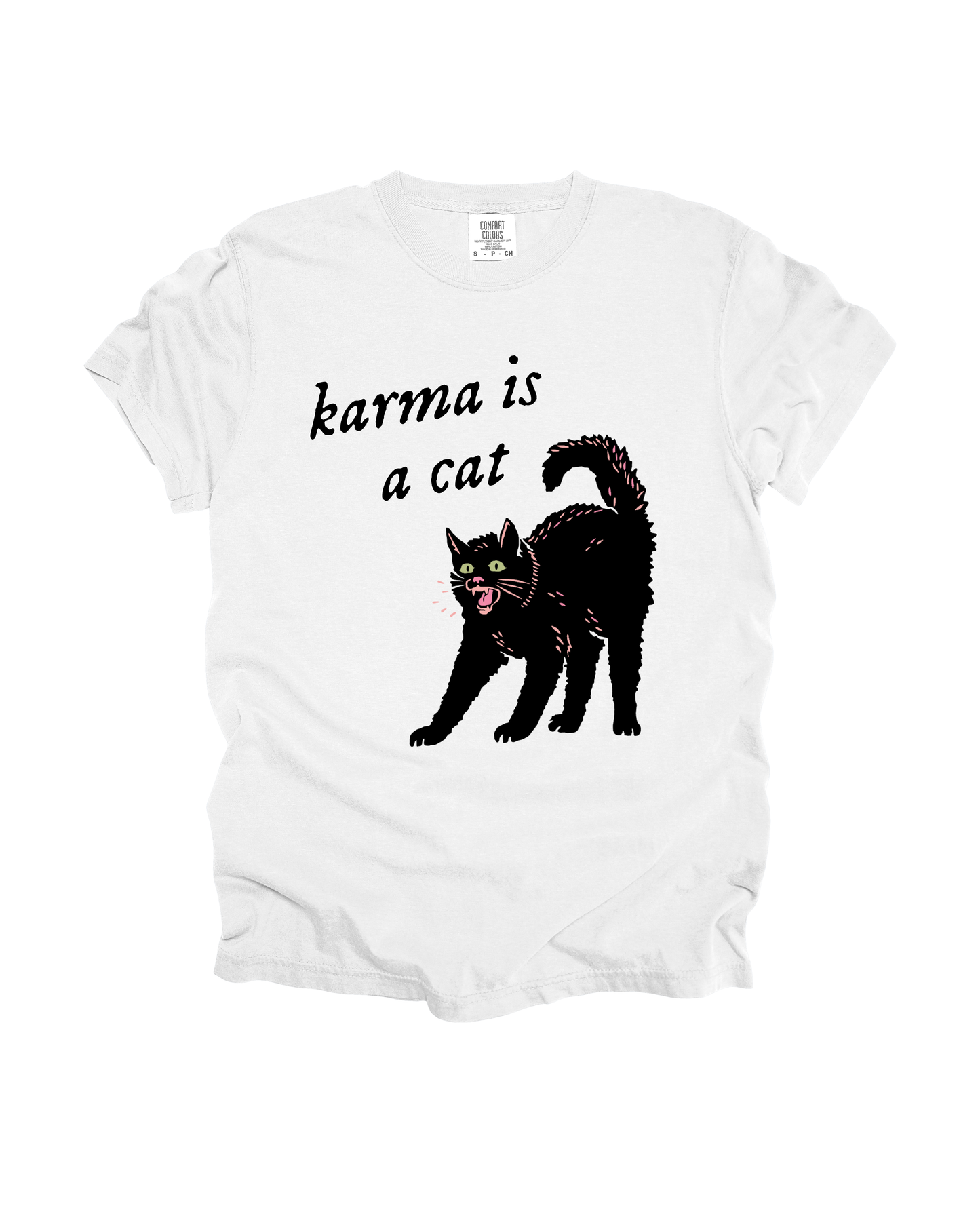 Karma Is A Cat Adult Tee