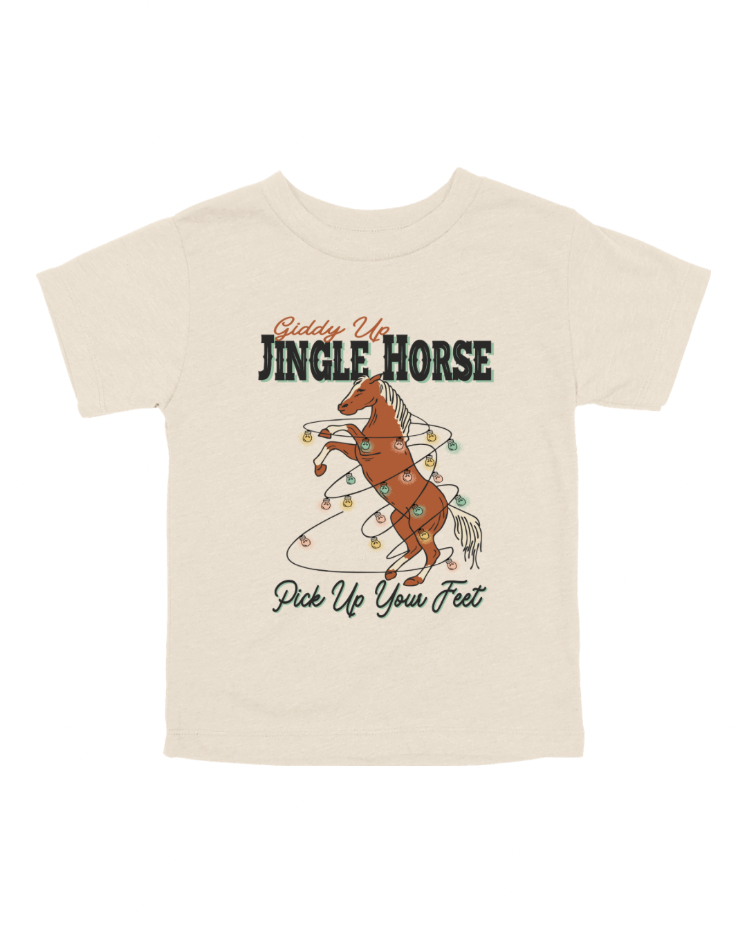 Giddy Up Jingle Horse Youth Tee