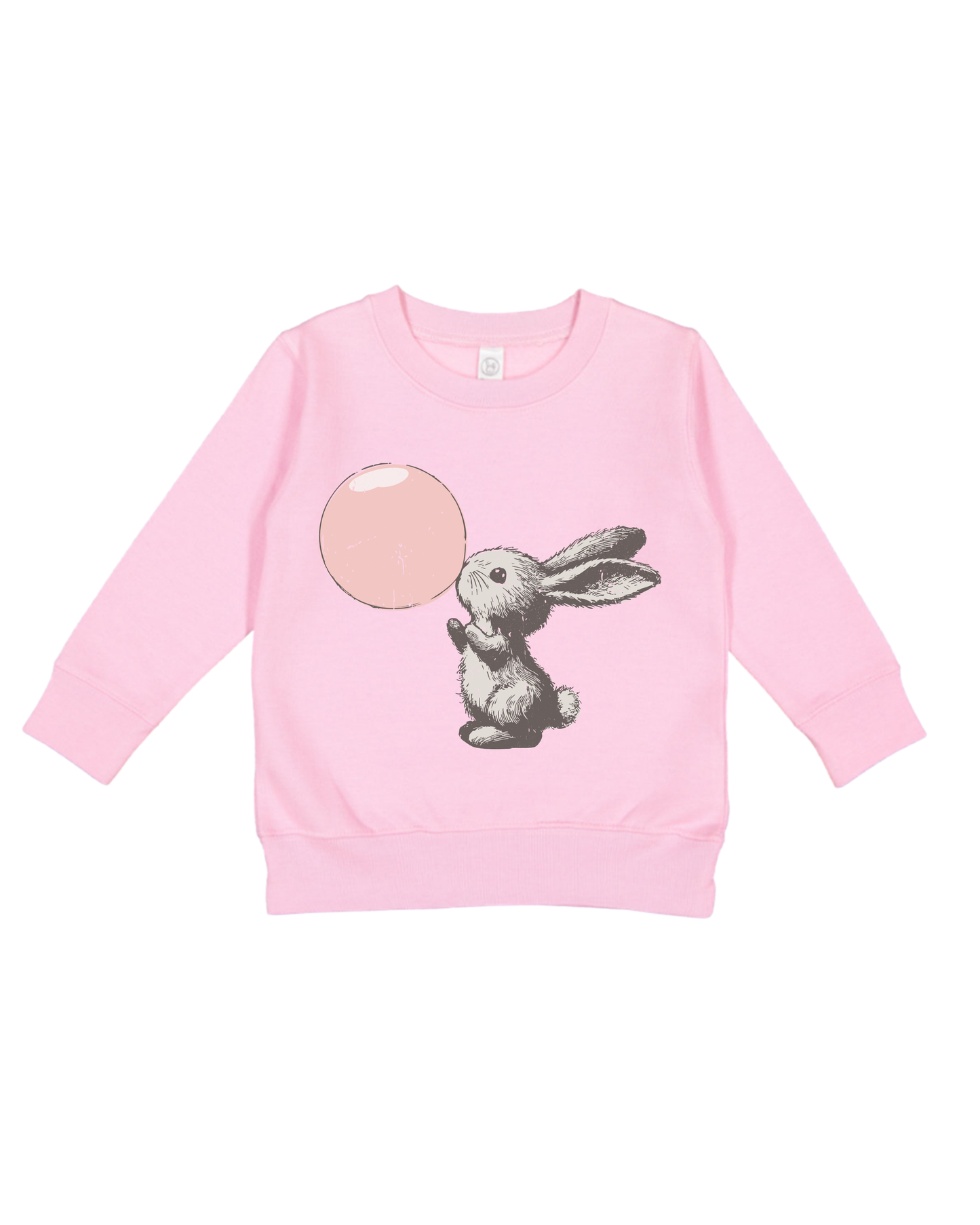 Bubblegum Bunny Toddler Sweatshirt