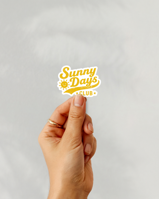 Sunny Days Club Vinyl Sticker