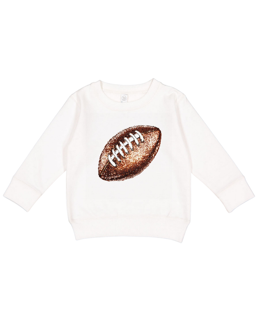 Sequin Football Toddler Sweatshirt