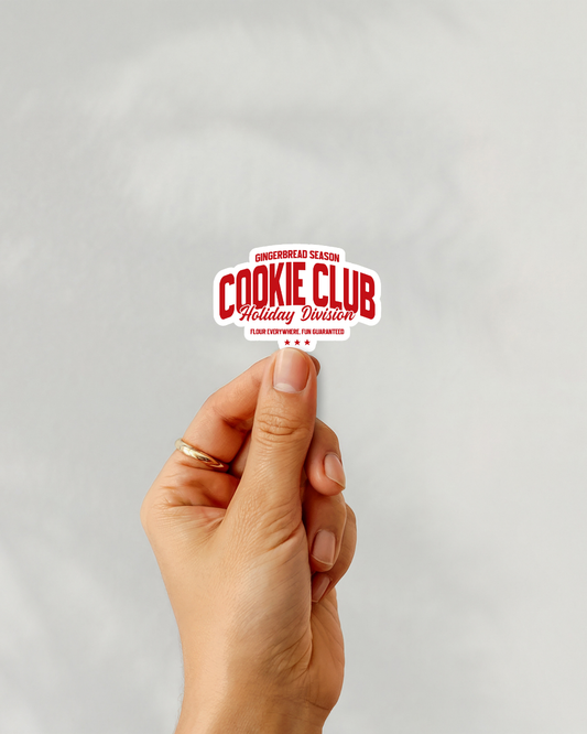 Christmas Cookie Club Vinyl Sticker