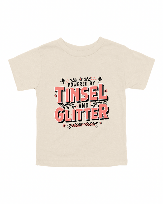 Powered By Tinsel & Glitter Youth Tee