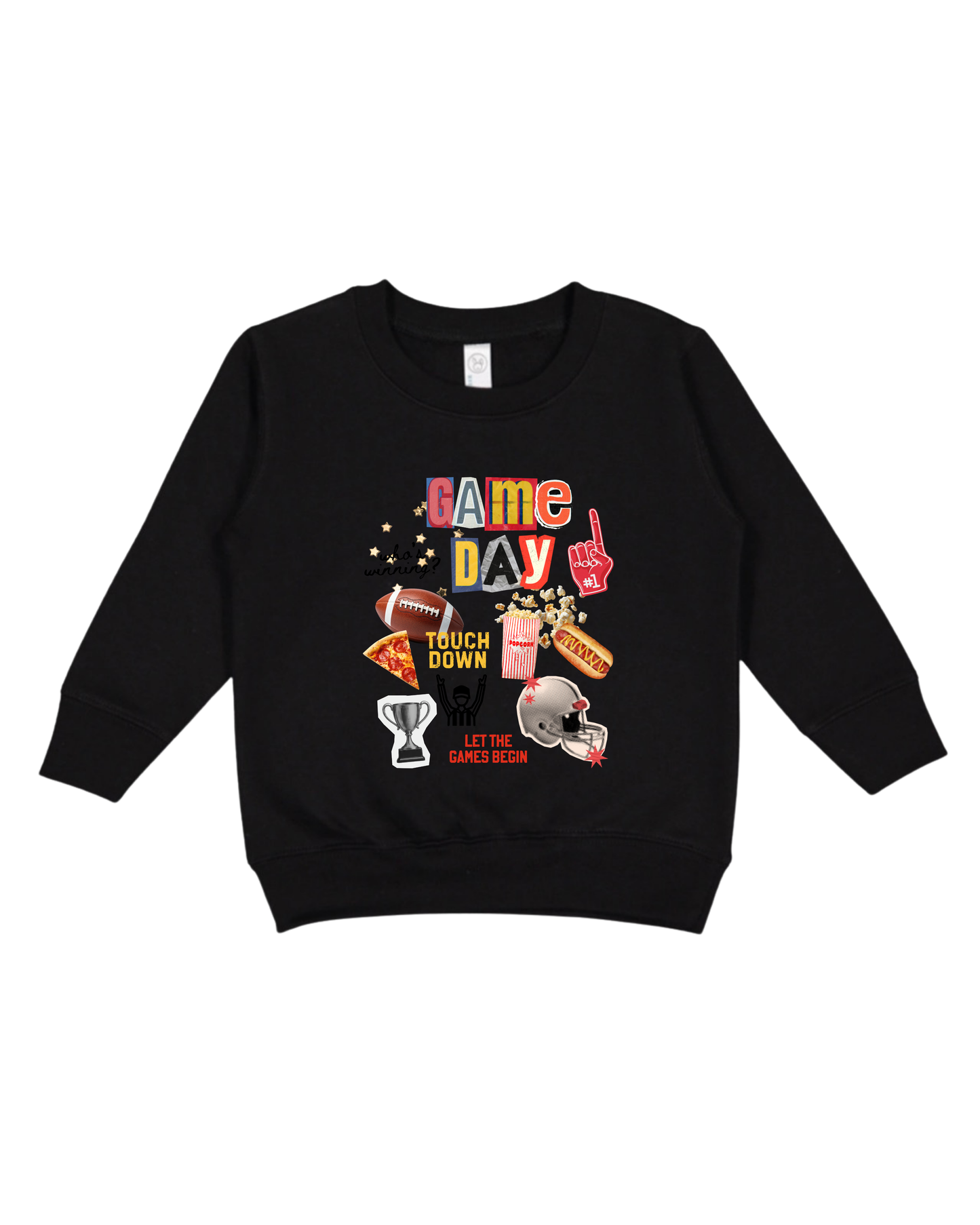 Game Day Collage Toddler Sweatshirt
