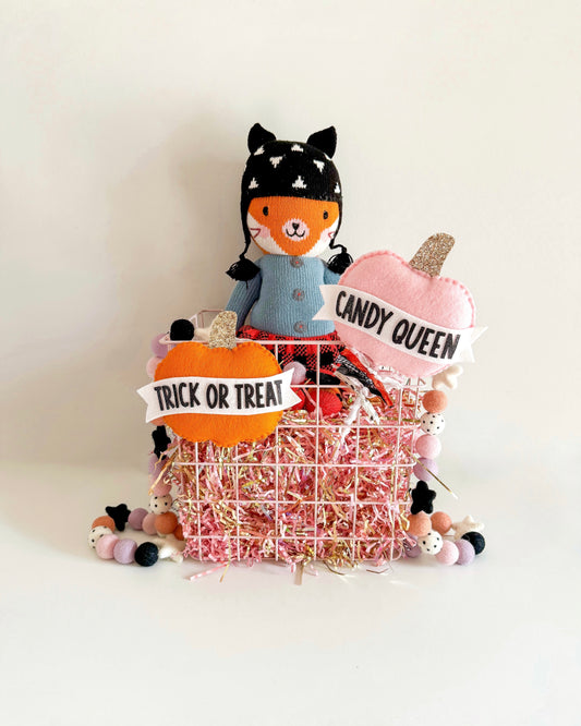 Pumpkin Banner Tag/Wand