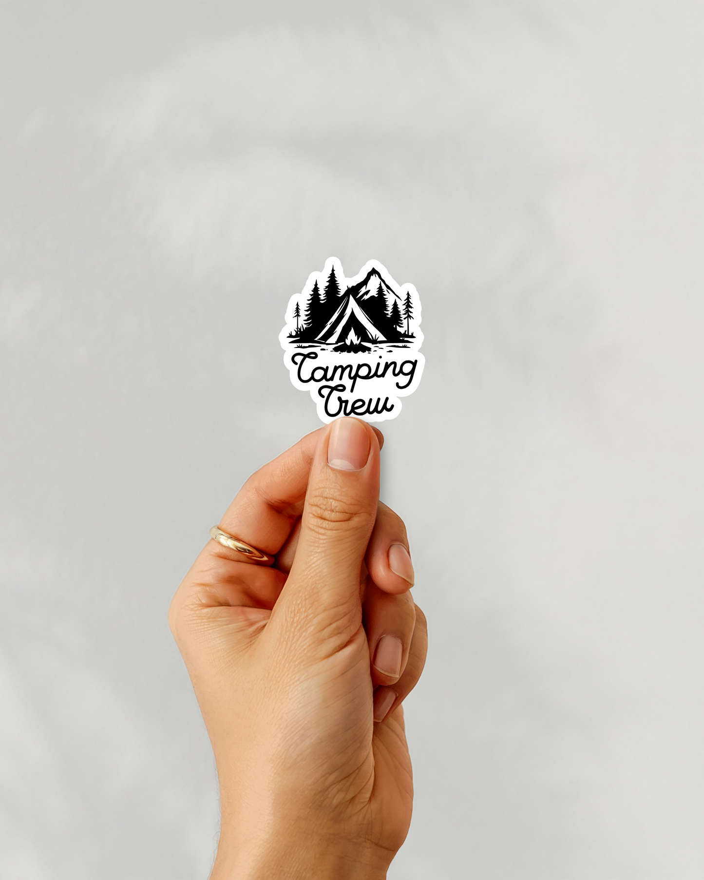 Camping Crew Vinyl Sticker