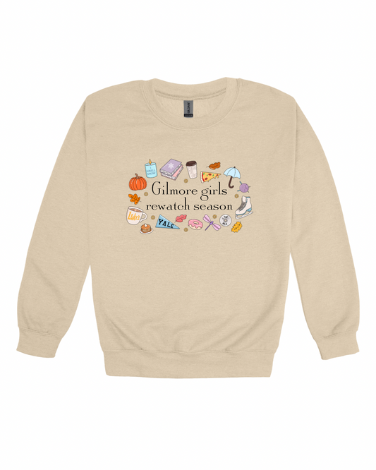 Gilmore Girls Rewatch Season Adult Sweatshirt