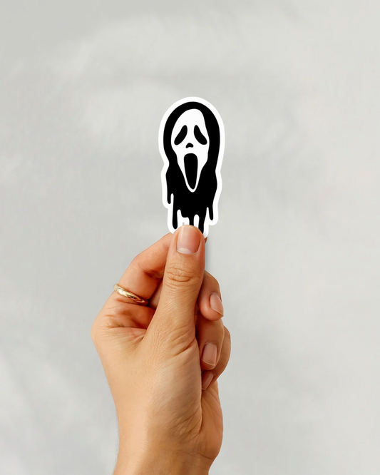 Scream Ghost Face Vinyl Sticker