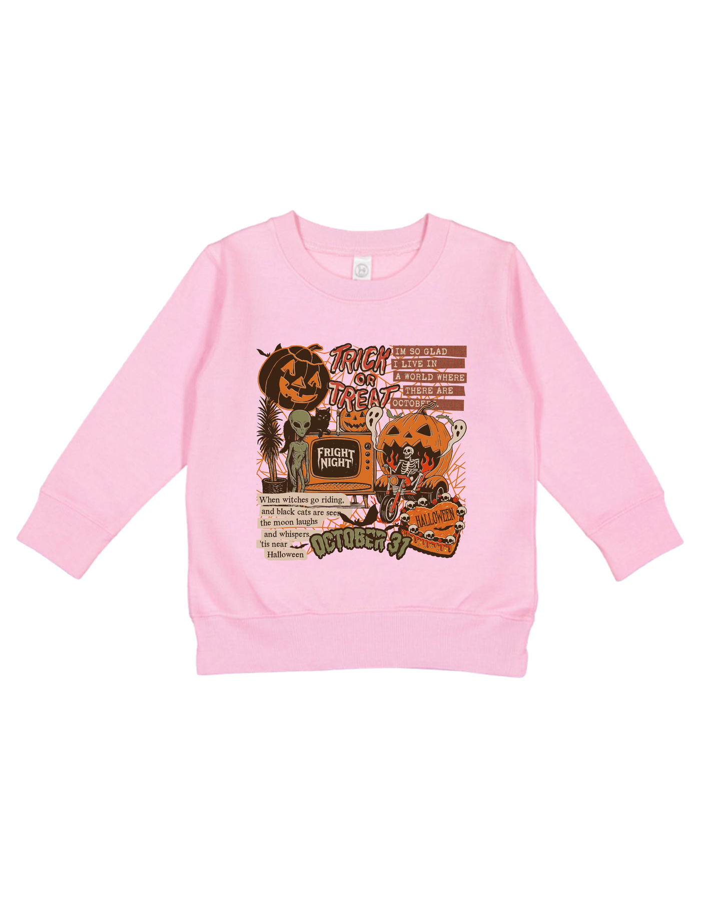 Vintage Halloween Collage Toddler Sweatshirt