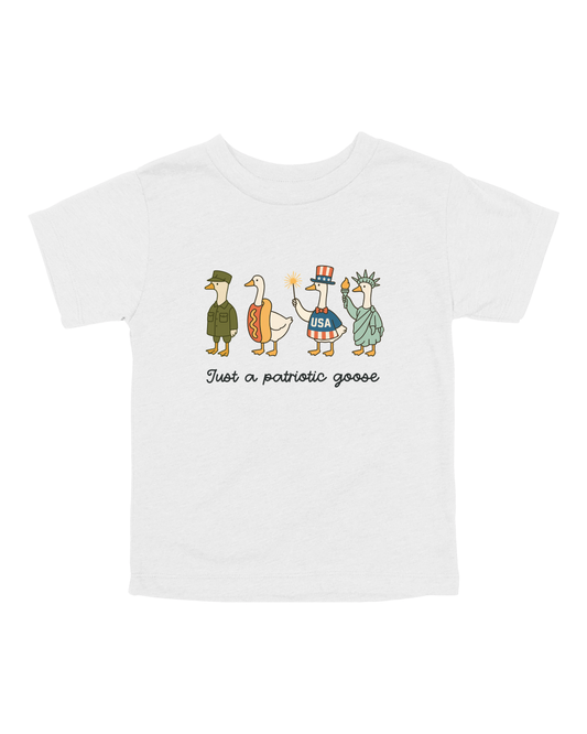 Just A Patriotic Goose Youth Tee