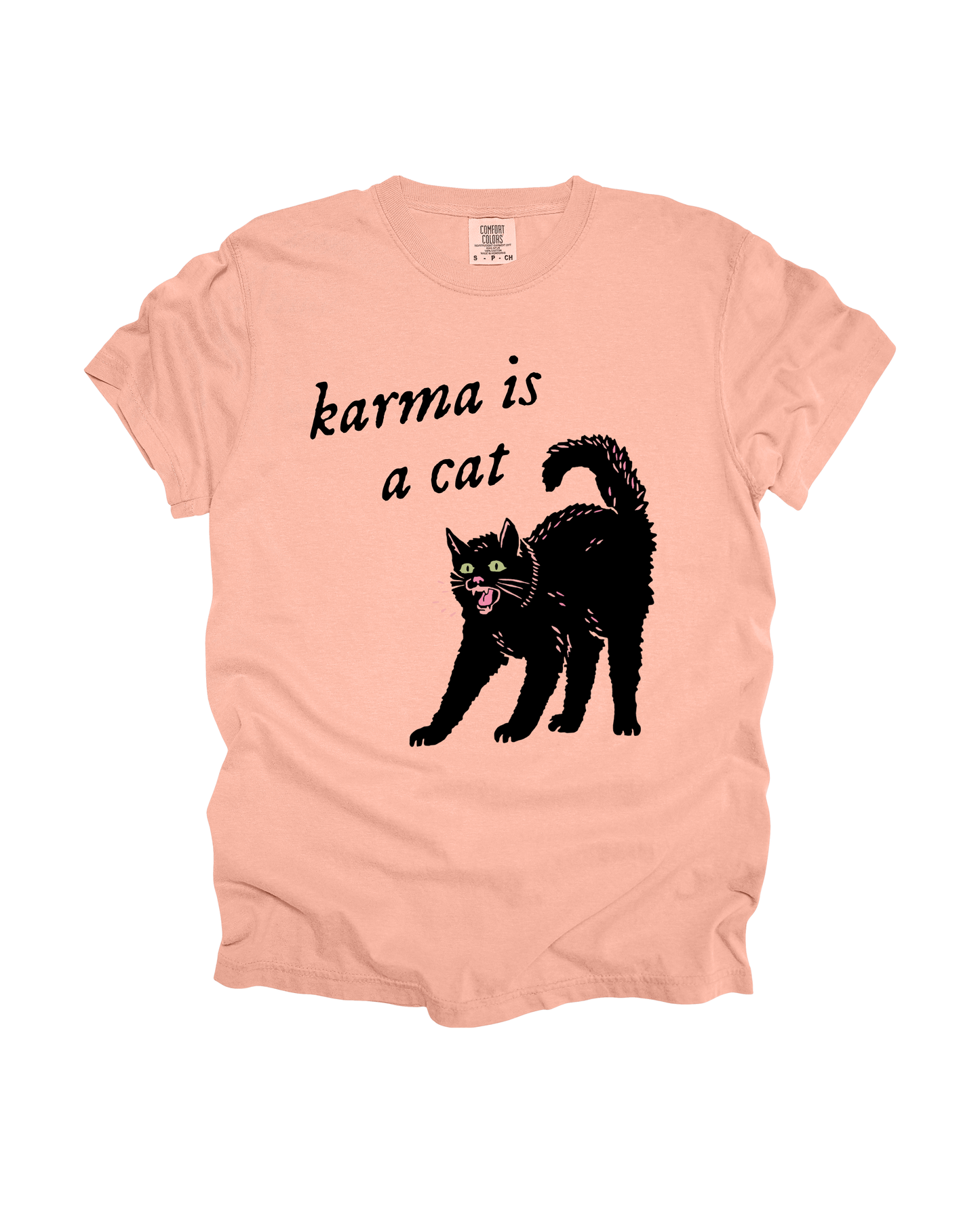 Karma Is A Cat Adult Tee