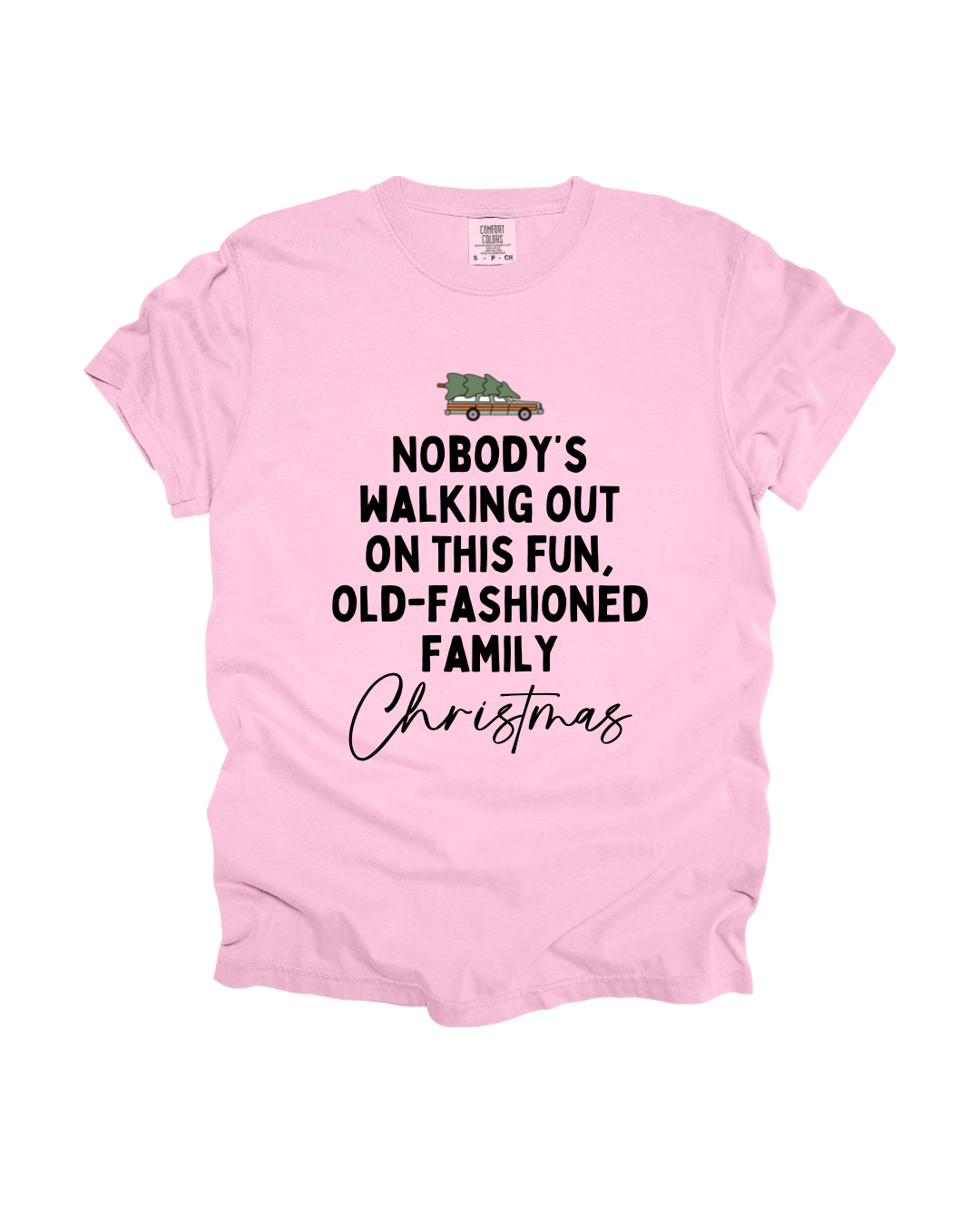 Old-Fashioned Family Christmas Adult Tee