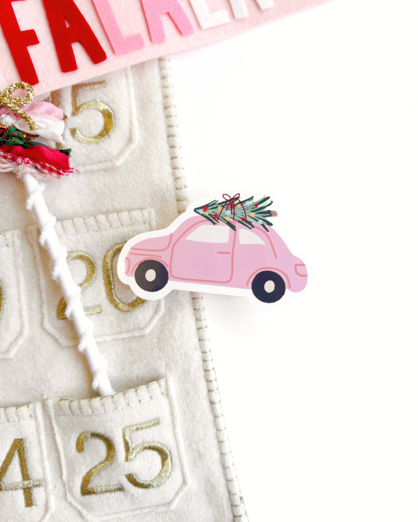 Christmas Tree Car Vinyl Sticker