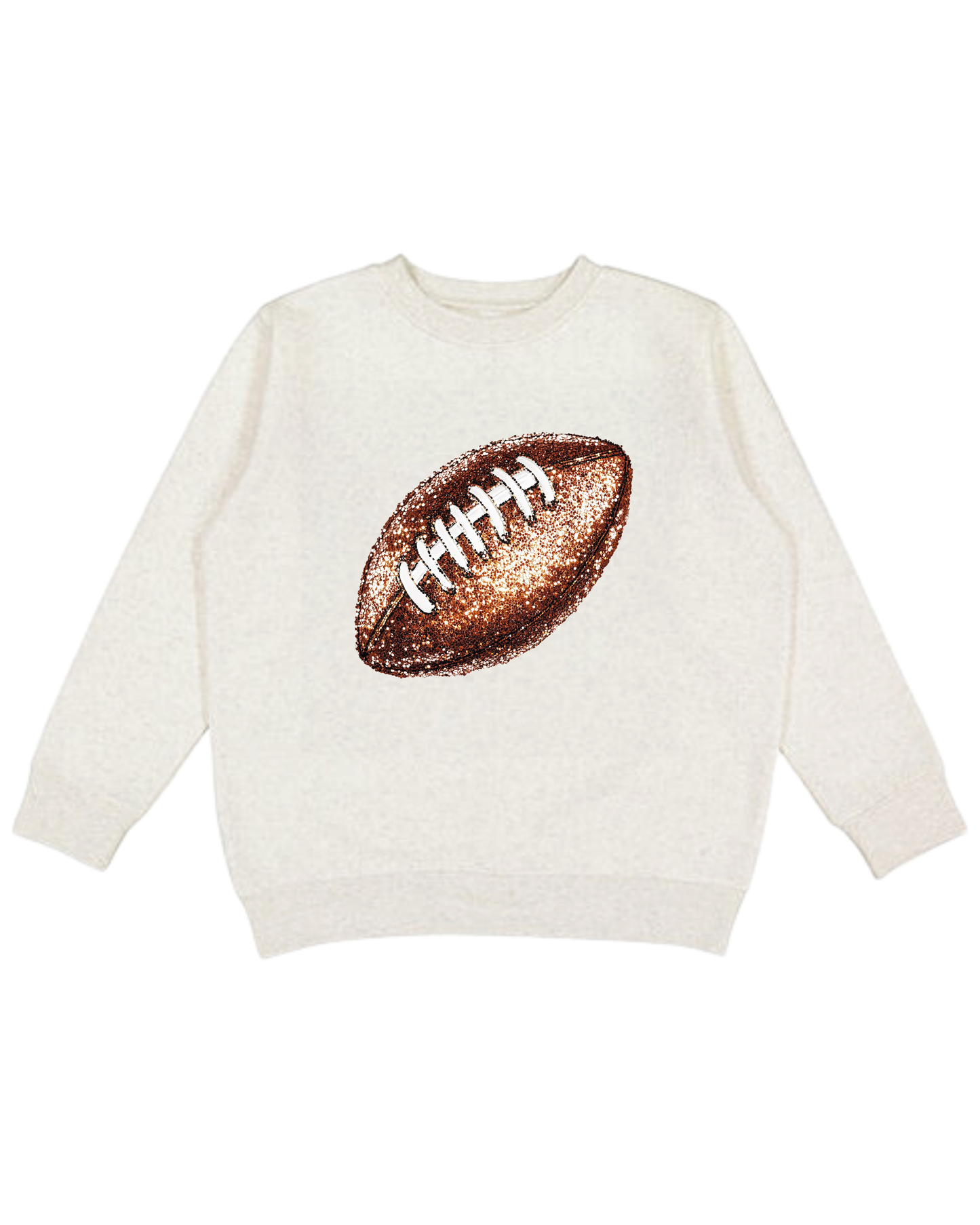 Sequin Football Youth Sweatshirt