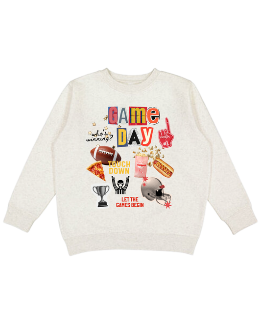 Game Day Collage Adult Sweatshirt