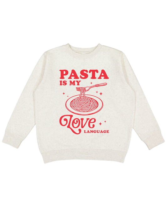 Pasta Is My Love Language Youth Sweatshirt
