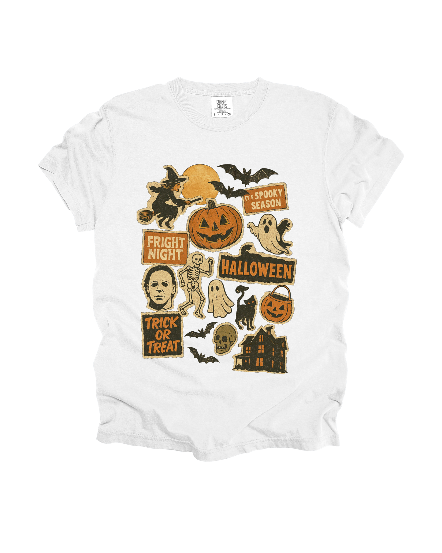 Vintage Halloween Charms Adult Tee