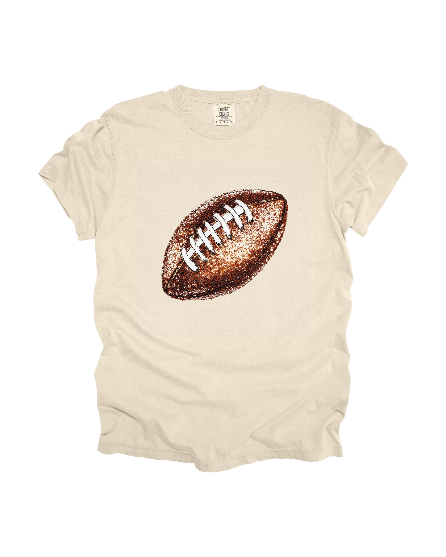 Sequin Football Adult Tee