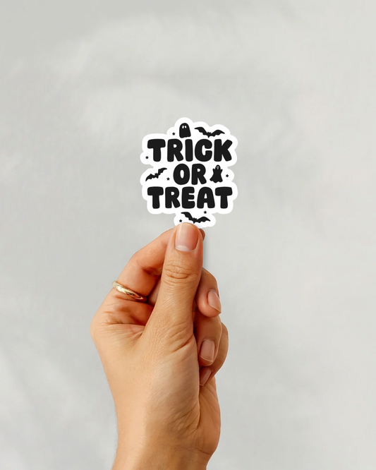 Trick Or Treat Vinyl Sticker
