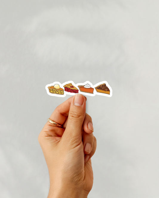 Thanksgiving Pies Vinyl Sticker