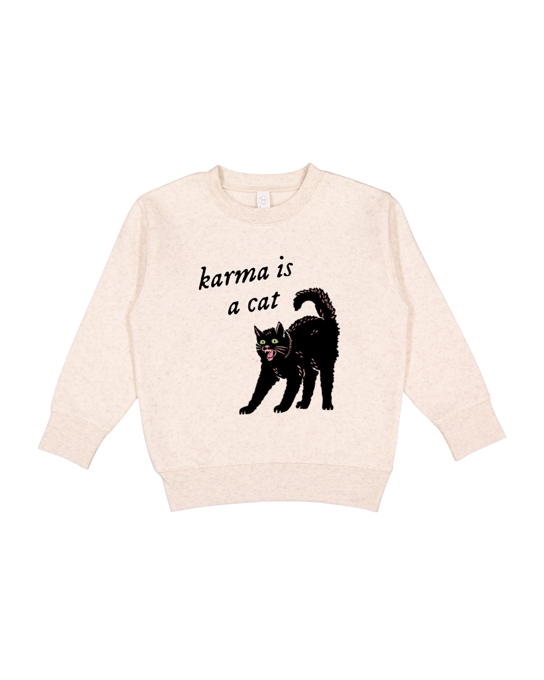 Karma Is A Cat Toddler Sweatshirt