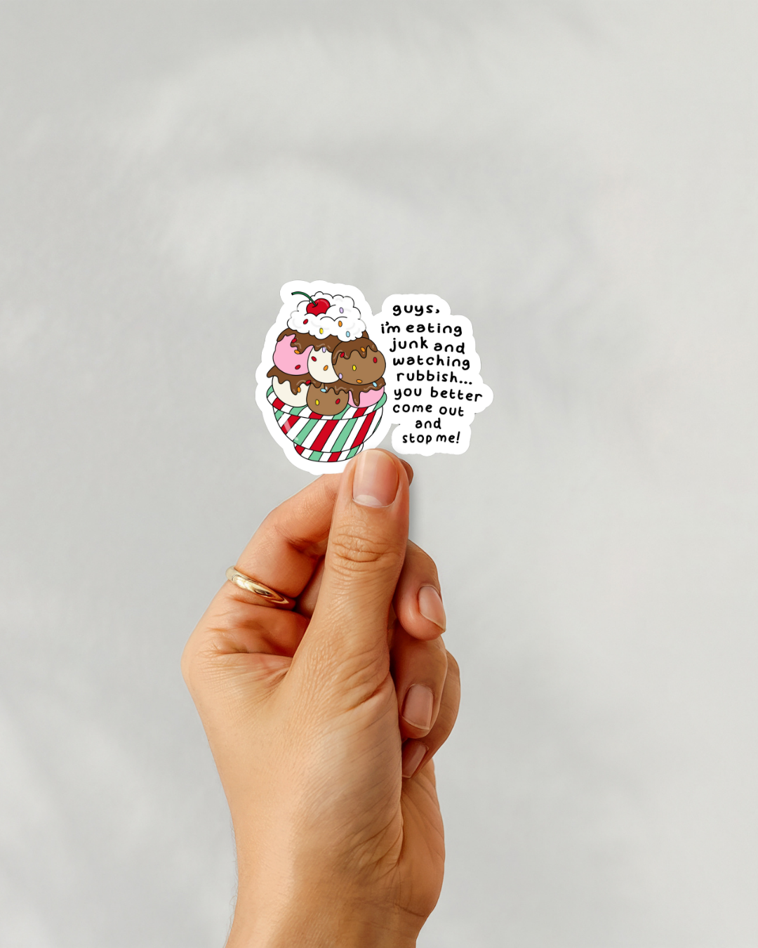 Home Alone Ice Cream Vinyl Sticker