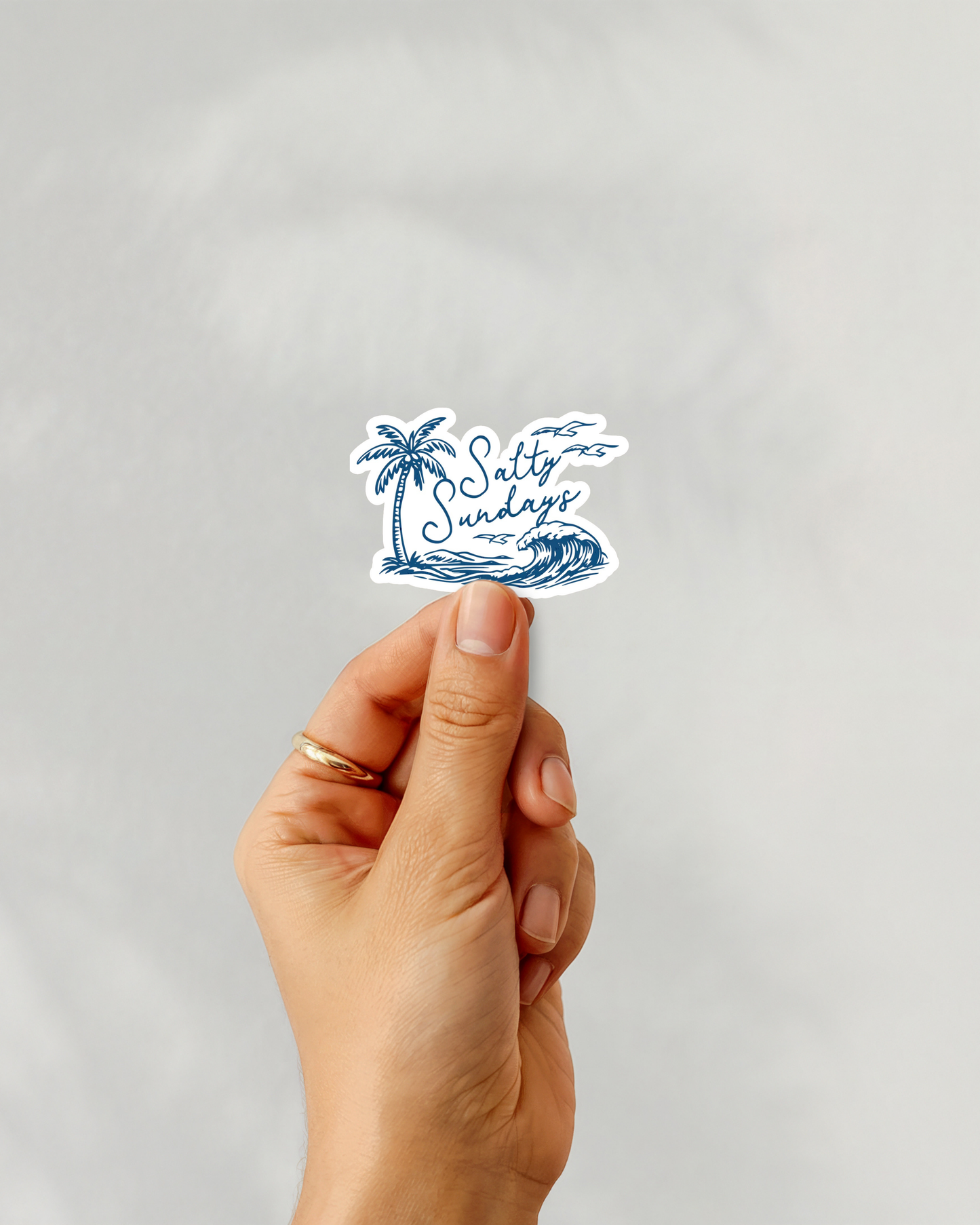 Salty Sundays Vinyl Sticker
