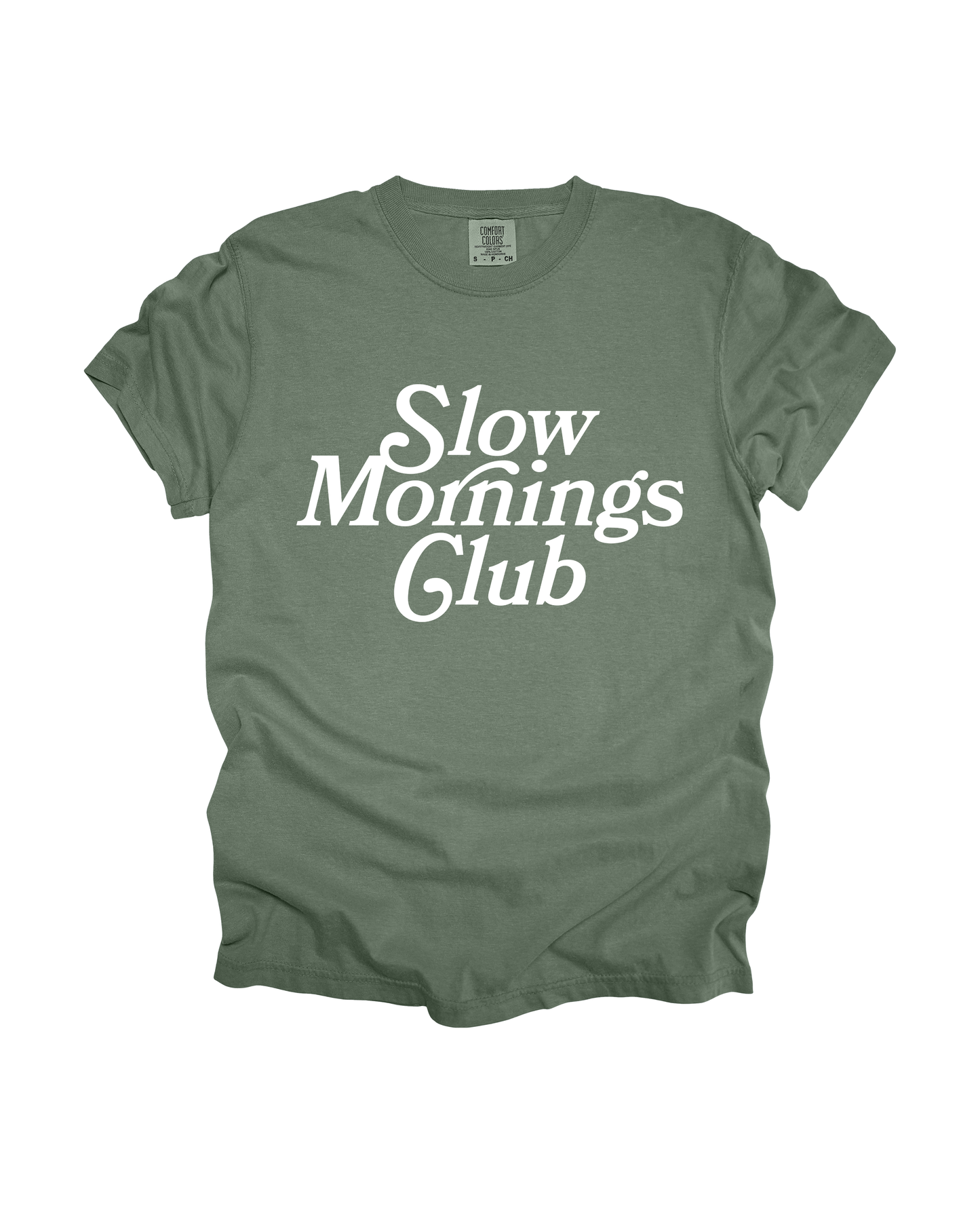 Slow Mornings Club Adult Tee