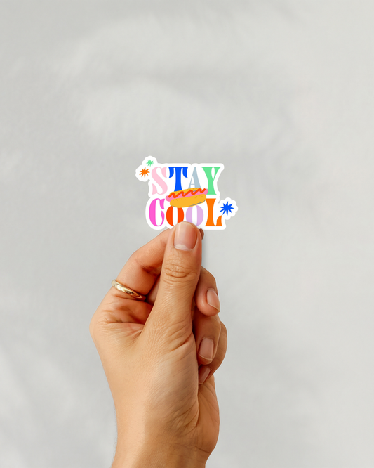 Stay Cool Vinyl Sticker