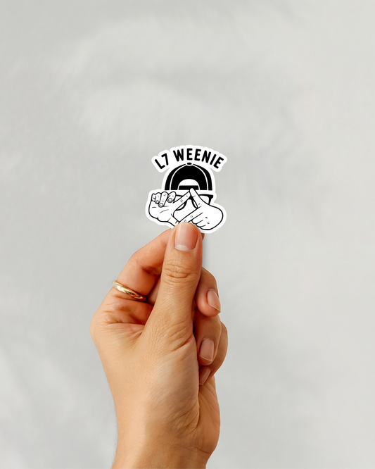 L7 Weenie Vinyl Sticker
