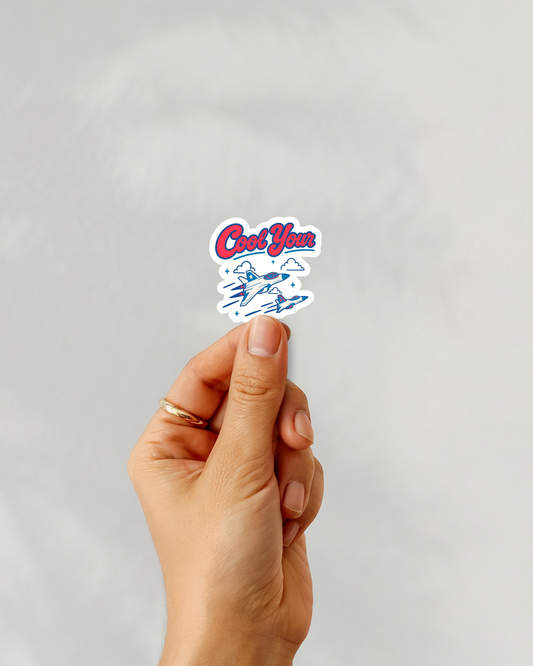 Cool Your Jets Vinyl Sticker