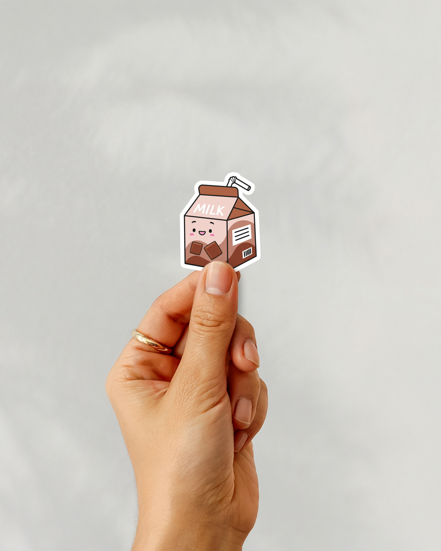 Chocolate Milk Carton Vinyl Sticker