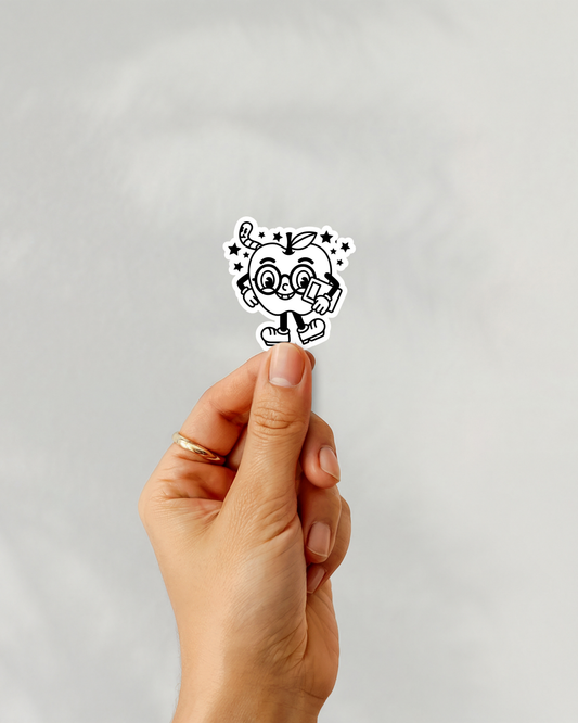 Smart Apple Vinyl Sticker