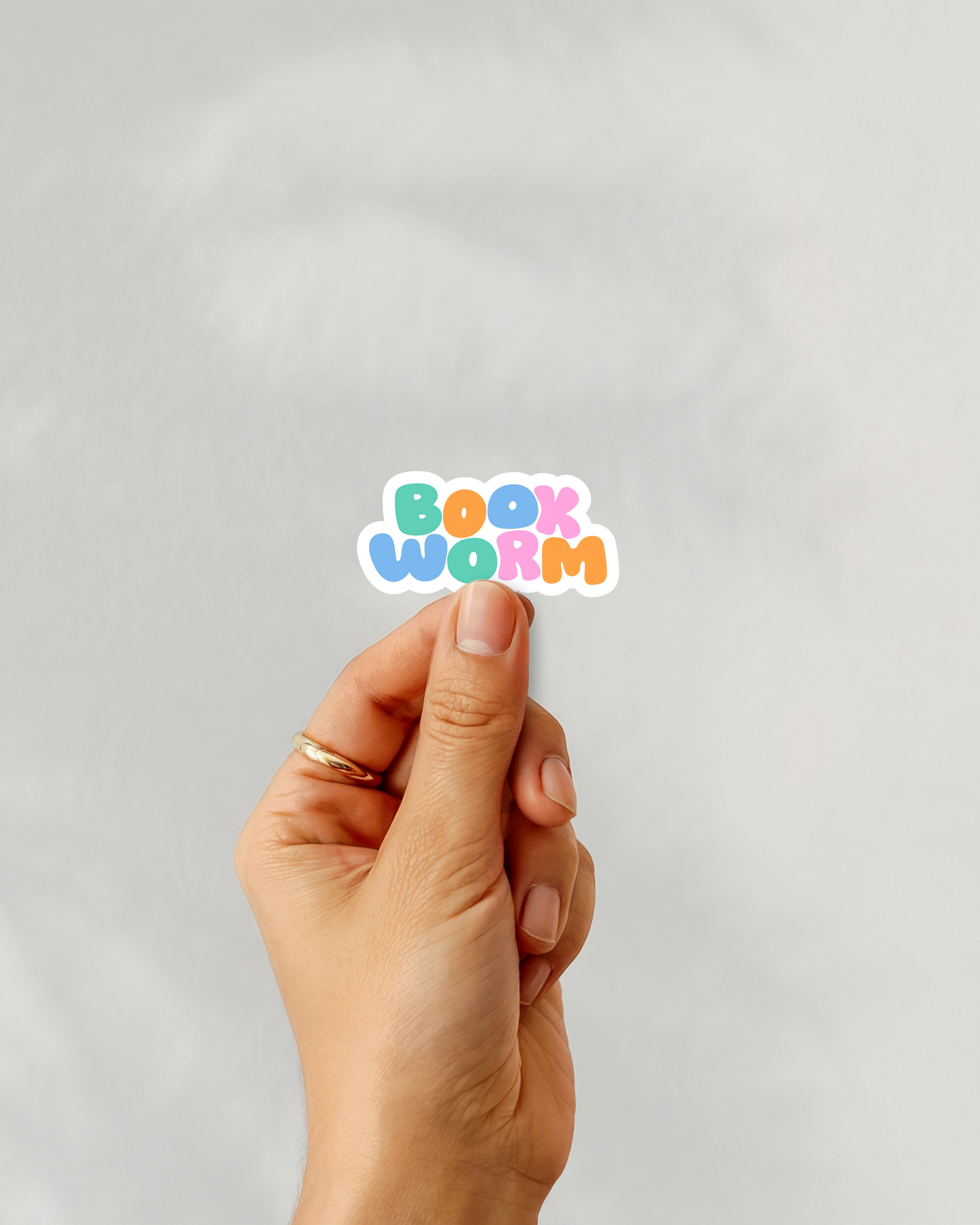 Bookworm Vinyl Sticker