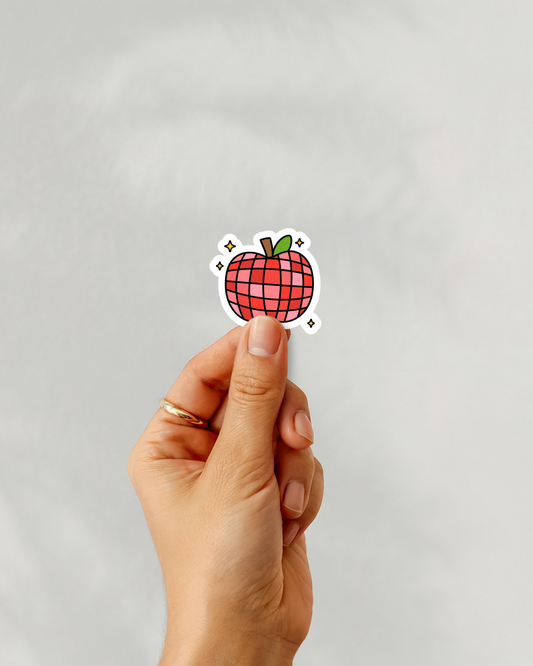 Apple Disco Vinyl Sticker