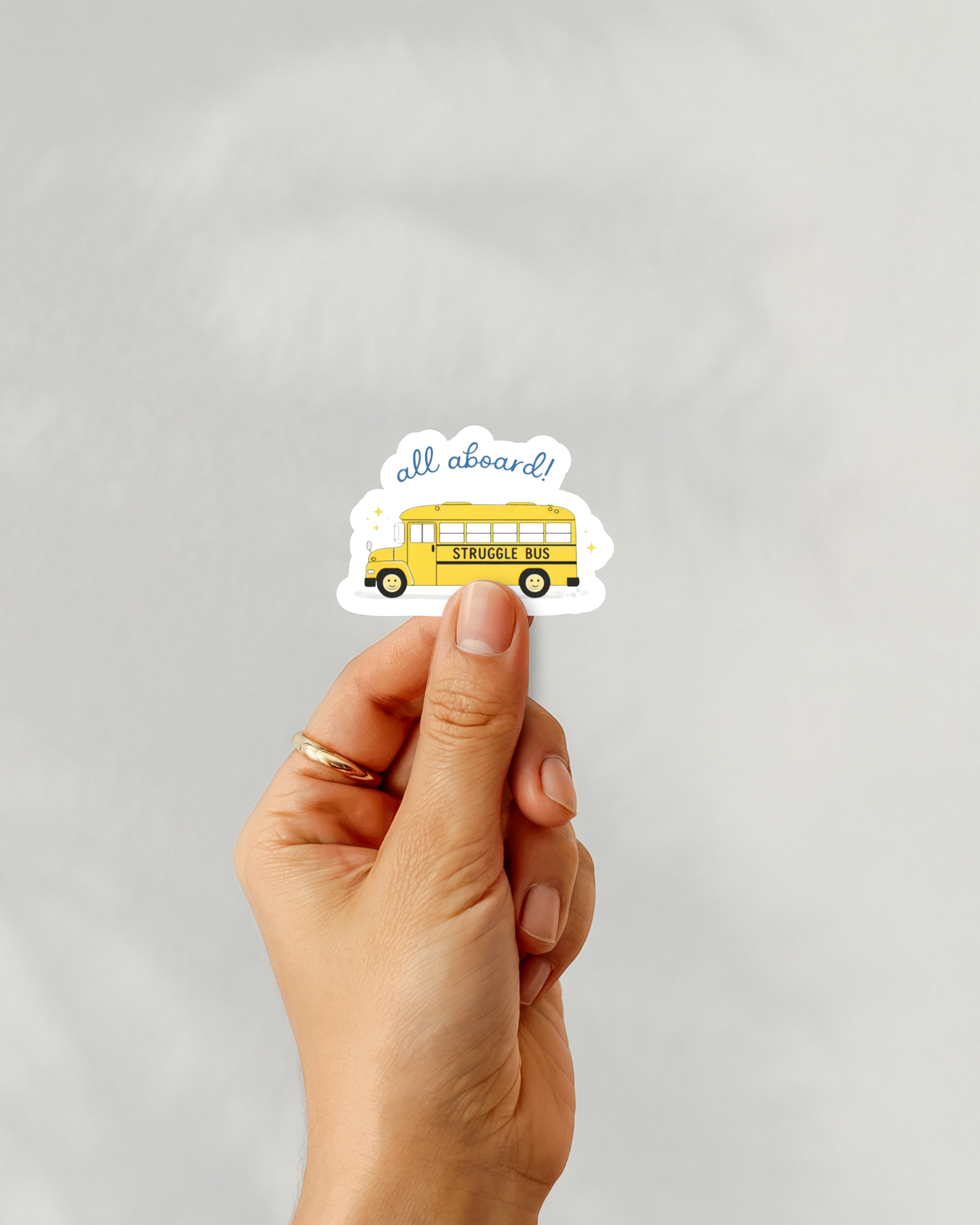 All Aboard Vinyl Sticker