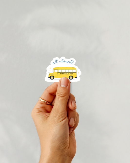 All Aboard Vinyl Sticker
