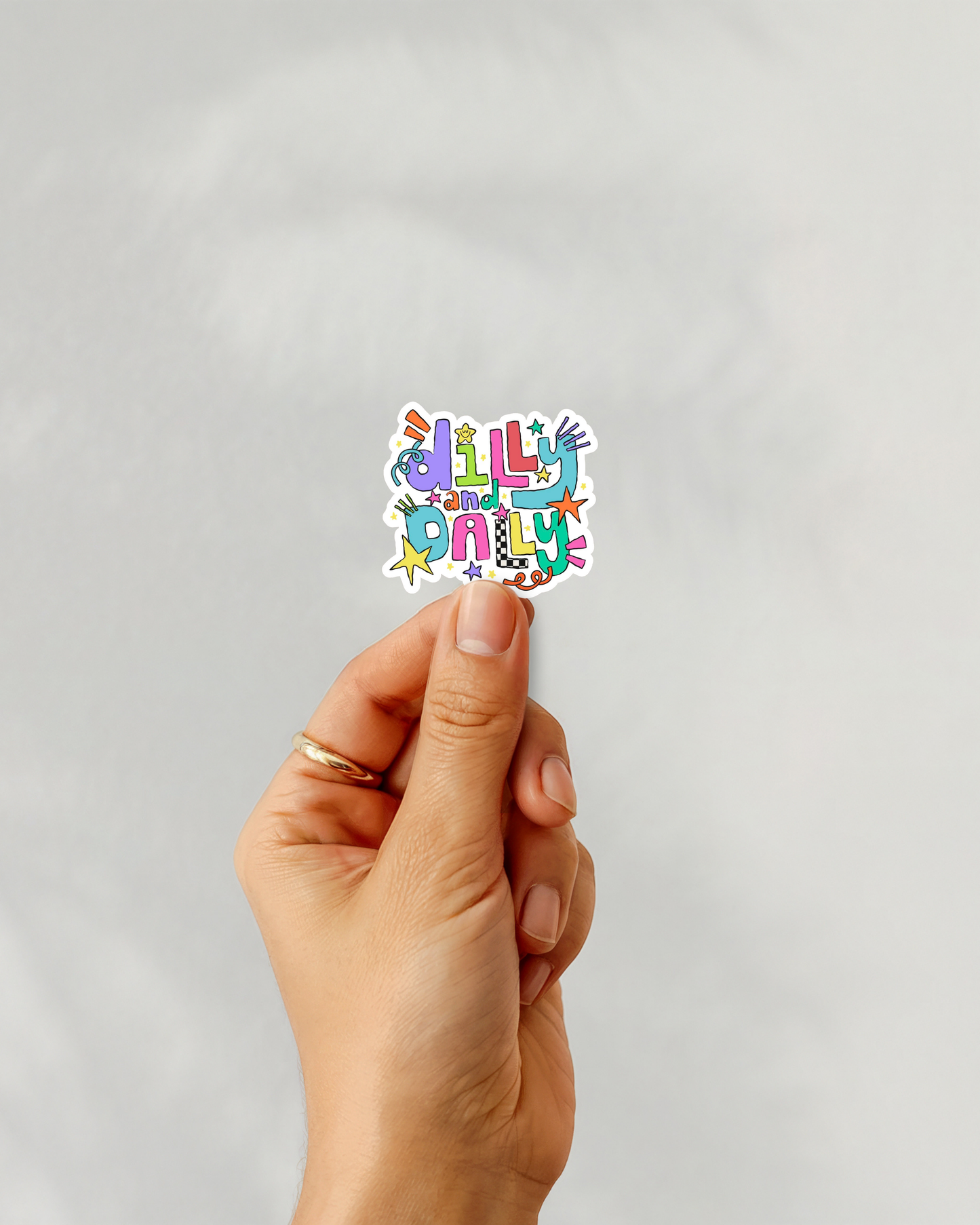 Dilly And Dally Vinyl Sticker