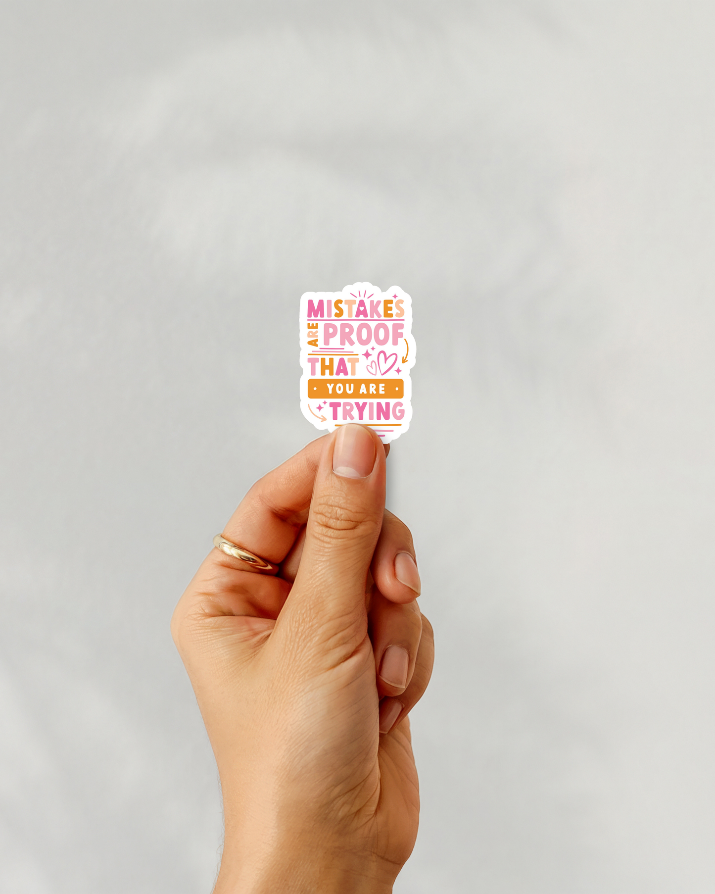 Mistakes Vinyl Sticker